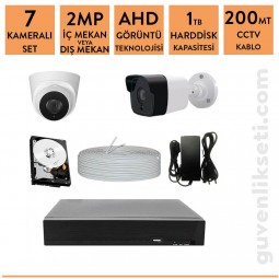 Techvision 2mp 7 Kameralı Ahd Kamera Sistemi